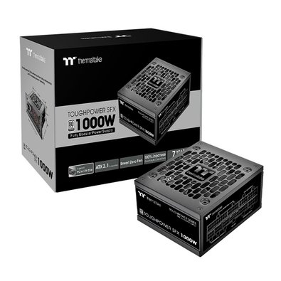 Fonte Thermaltake Toughpower SFX, 1000W, 80 Plus Platinum, Full Modular, ATX 3.1, PCIe 5.1 - PS-STP-1000FNFAPB-1