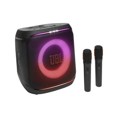 Caixa de Som JBL Partybox Encore 2, Bluetooth, 100W RMS, com 2 Microfones Sem Fio, À Prova de Respingos, Preto - JBLPBENCORE22MICBR