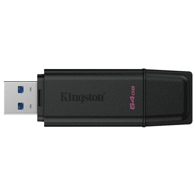 Pen Drive 64GB Kingston DataTraveler Exodia, USB 3.2, Preto - DTXG2/64GB