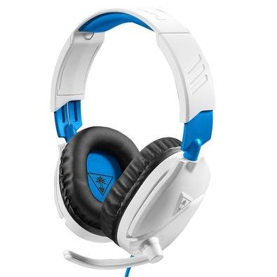 Headset Gamer Turtle Beach Recon 70P, Compatível com PS4 PS5 PC Xbox One Nintendo Switch e Mobile, Drivers 40mm, Branco - TB70PP0004