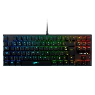 Teclado Gamer Mecânico Fallen Falcãozinho, RGB, Switch Red, Anti-Ghosting, Preto - TE-FA-FZ-SV