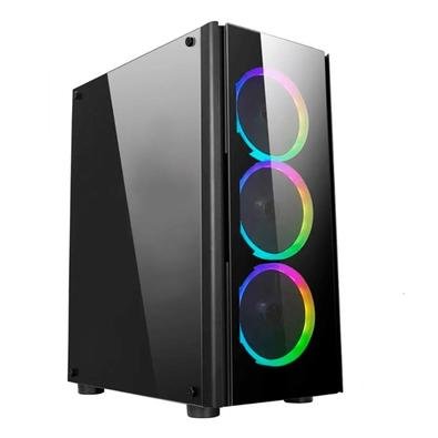 PC Gamer NTC Vulcano X Powered By Asus AMD Ryzen 5 5600X, NVIDIA Geforce GTX 1650, 16GB RAM, SSD 480GB, RGB, Linux, Preto - 7303