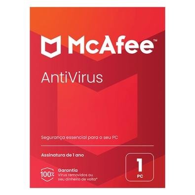 Gift Card Antivirus McAfee para 1 Computador - 1 Ano de acesso, Digital para download