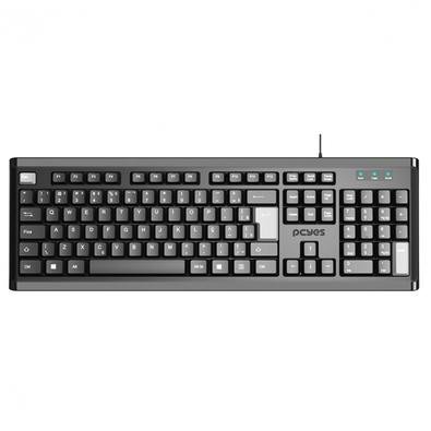 Teclado Classic Pcyes, USB 2 Metros, ABNT2, Preto - PTOCL2AB