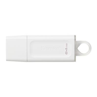 Pen Drive 64GB DataTraveler Exodia Kingston, USB 3.2, Branco - KC-U2G64-5R