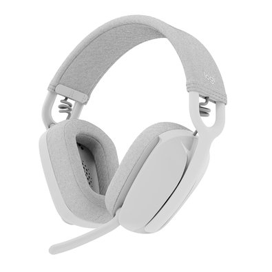 Headset Sem Fio Logitech Zone Vibe 100, Drivers 40 mm, USB, Bluetooth, PC, Mobile, Branco - 981-001218