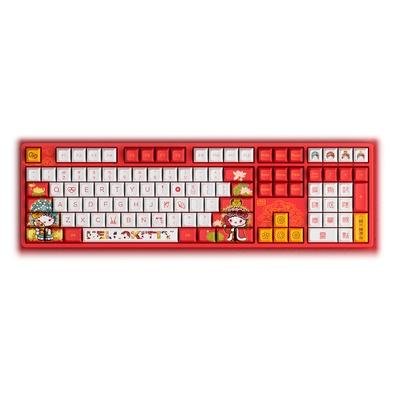 Teclado Mecânico Gamer Hello Kitty 5108S Peking Opera A, RGB, Switch Akko Sakura, ANSI - 6925758618212