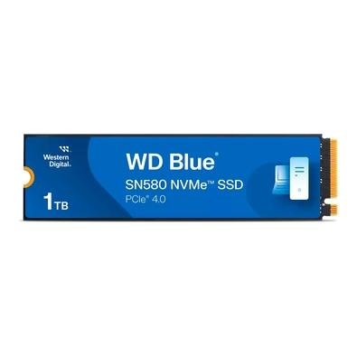 SSD WD Blue SN580 NVMe, 1T, M.2 PCle, Gen4, Leitura 4150 e Gravação 4150, Azul - WDS100T3B0E