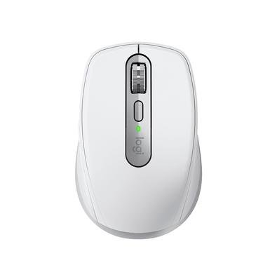 Mouse Sem Fio Logitech MX Anywhere 3S, Bluetooth, Clique Silencioso, Recarregável, Cinza Claro - 910-006933