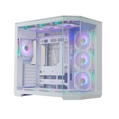 Gabinete Gamer KBM! GAMING GN950, Branco, Lateral e Frontal em Vidro, Vista Panorâmica, USB 3.0, 10 Fans ARGB - KGGN950BR