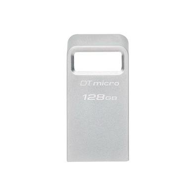 Pen Drive 128GB Kingston DataTraveler Micro, USB 3.2 Gen 1, Leitura de 200MB/s, Metal - DTMC3G2/128GB