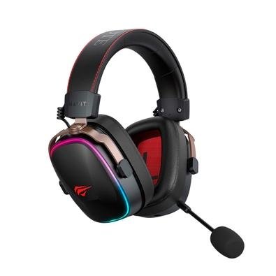 Headset Gamer Sem Fio Havit H2039BG, RGB, Driver 50mm, Bluetooth, 2.4GHz, Preto