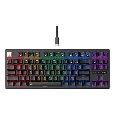 Teclado Mecânico Gamer Rise Mode GM2 Pro Black RGB Switch Outemu Red - RM-TCM-GM2-BRED