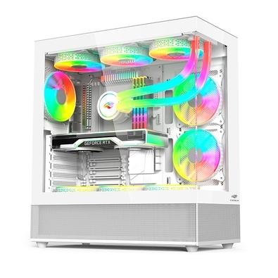 Gabinete Gamer C3-Tech Aquarius MT-G850WH, Mid Tower ATX, Lateral e Frontal em Vidro Temperado, Branco - MT-G850WH