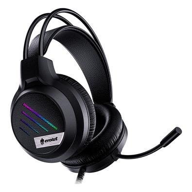 Headset Gamer Evolut EG306 Lesh, LED, Driver 50mm, 3.5mm, Preto - EG306