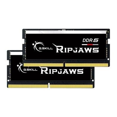 Memória para Notebook G.Skill Ripjaws 32GB (2x16GB), DDR5, 5600 MHz, 262-Pin, SO-DIMM, Preto - F5-5600S4645A16GX2-RS