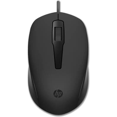 Mouse HP 150, 1600 DPI, Dongle USB-A, Preto - 240J6AA