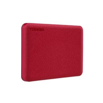 HD Externo Toshiba 1TB Canvio Advance, USB 3.0, Vermelho - HDTCA10XR3AA