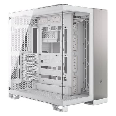 Gabinete Gamer CORSAIR 6500X Mid Tower, Lateral em Vidro, Branco e Aluminio - CC-9011285-WW
