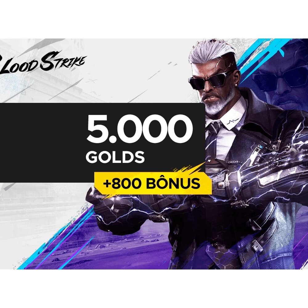 Blood Strike - 5.000 Golds + 800 de Bônus