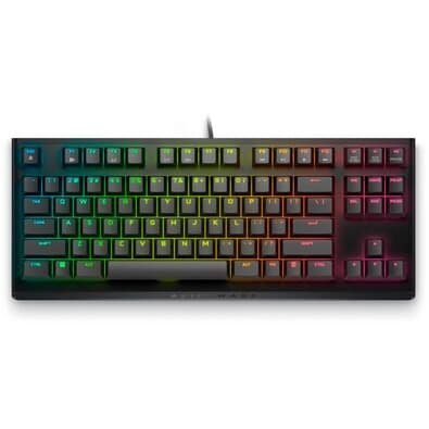 Teclado Mecânico Gamer Dell Alienware AW420K, RGB, TKL, Cherry MX Vermelho, USB, Preto - 580-BBJZ