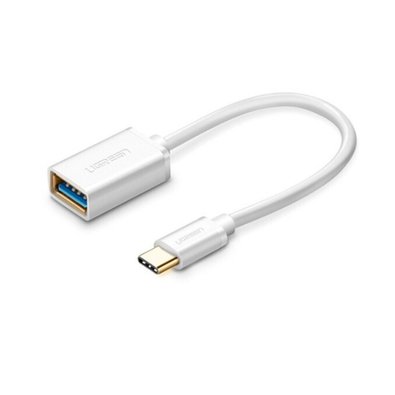 Adaptador Ugreen, USB-C Macho para USB 3.0 Fêmea, Branco - UG-30702