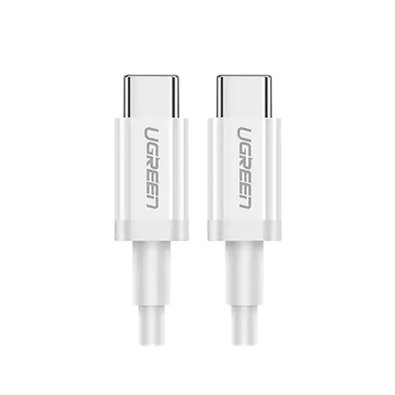 Cabo Tipo C para Tipo C Ugreen, 2.0, 1m, Branco - UG-60518