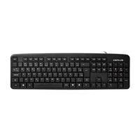 Teclado C Tech Multim Dia Fio Abnt Usb Preto Kb M Bk Kabum