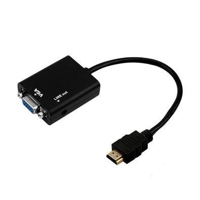 Conversor De Video Hdmi M X Vga F C Cabo De Audio P Kabum