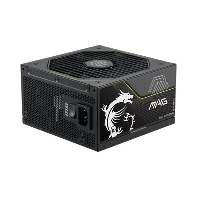 Fonte MSI MAG A1000PLS PCIE5, 1000W, 80 Plus Platinum, Modular, Silent, PFC Ativo, Com Cabo, Preto - MAGA1000PLSPCIE5