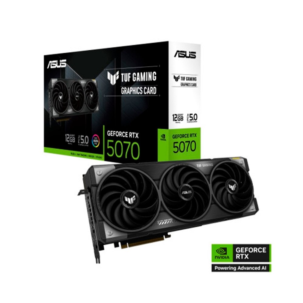 Placa de Vídeo ASUS TUF Gaming RTX 5070 NVIDIA GeForce, 12GB, GDDR7, DLSS4