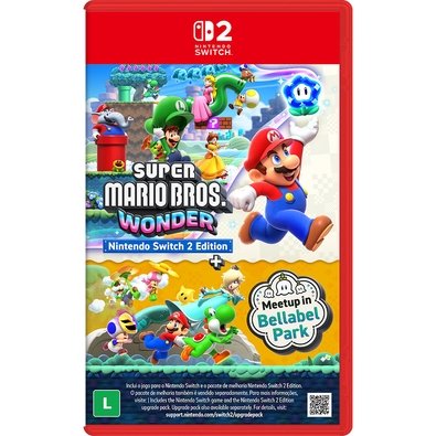 Jogo Super Mario Bros. Wonder Nintendo Switch 2 Edition + Meetup In Bellabel Park, Nintendo Switch 2 - NT000072NSW