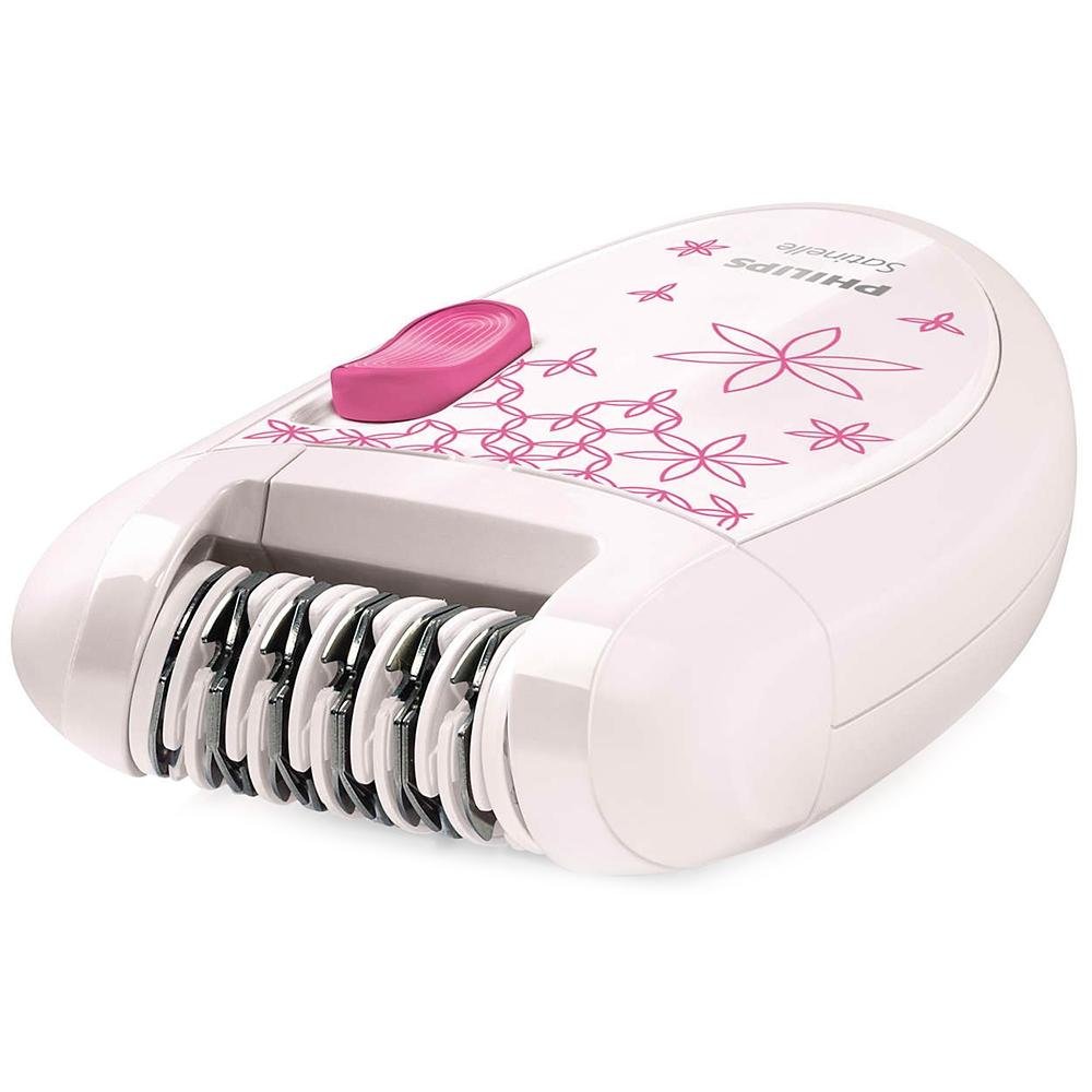 Depilador Philips Satinelle, Branco e Rosa, Bivolt - HP6419/30 Depilador Philips Satinelle, Branco e Rosa, Bivolt - HP6419/30