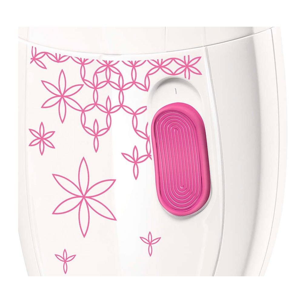 Depilador Philips Satinelle, Branco e Rosa, Bivolt - HP6419/30 Depilador Philips Satinelle, Branco e Rosa, Bivolt - HP6419/30