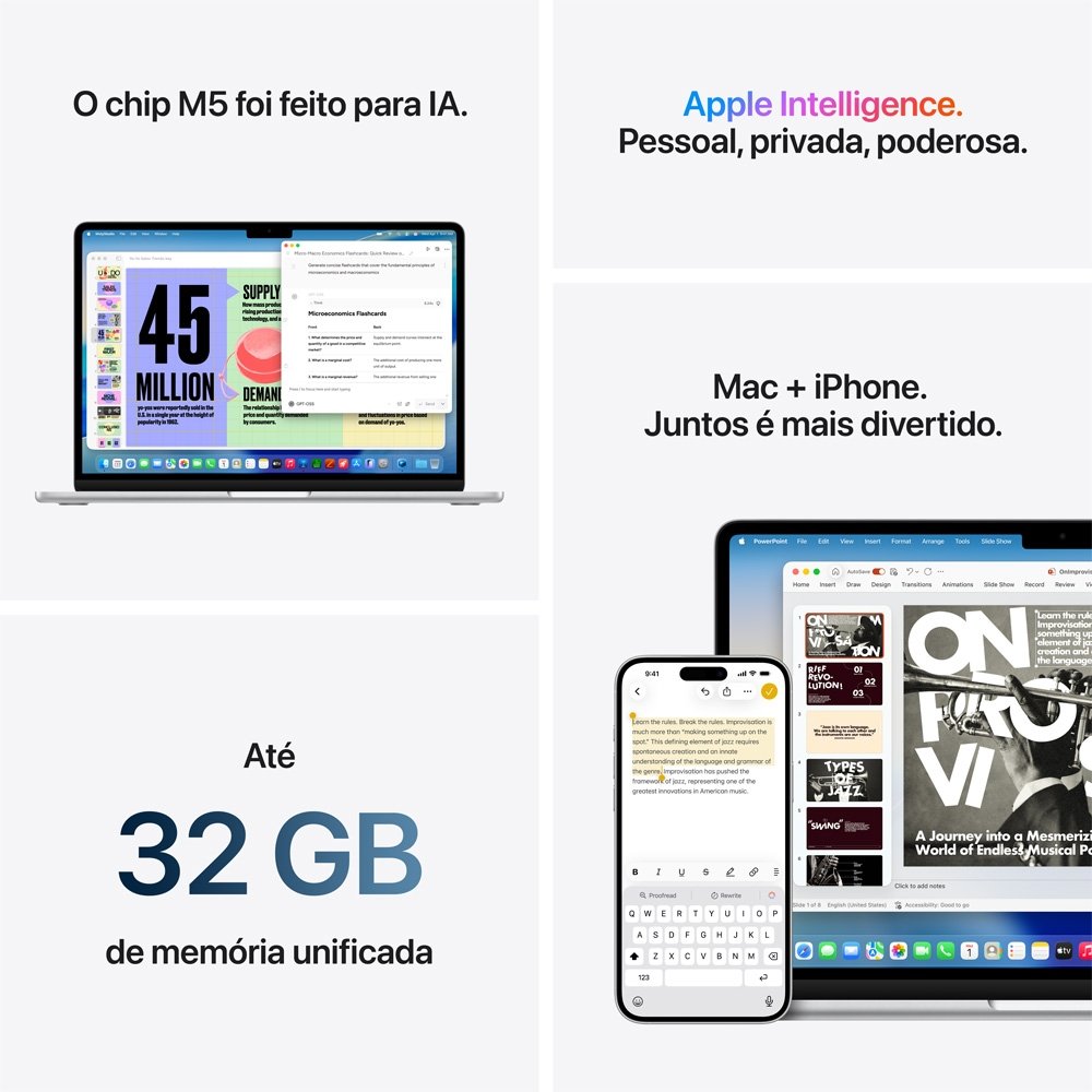 MacBook Air Apple Chip M5 16GB 512GB 15
