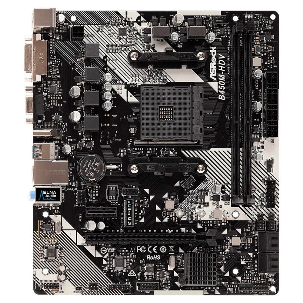 Kit AMD Ryzen 5 4500 + Placa-Mãe B450M | KaBuM!