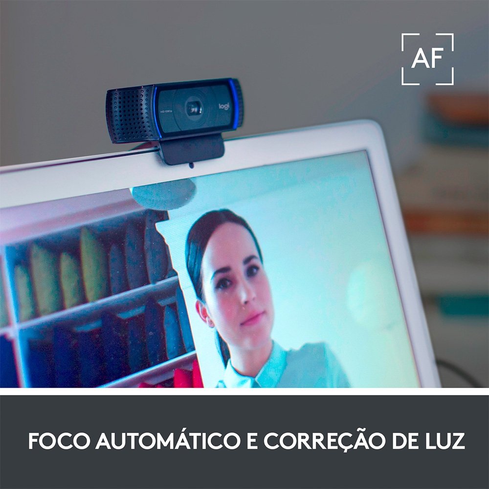 Webcam Full HD Logitech C920s Pro | KaBuM!