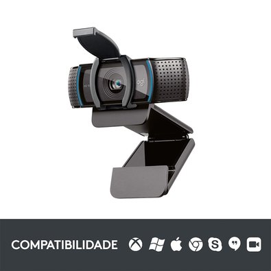 Webcam Full HD Logitech C920s Pro | KaBuM!