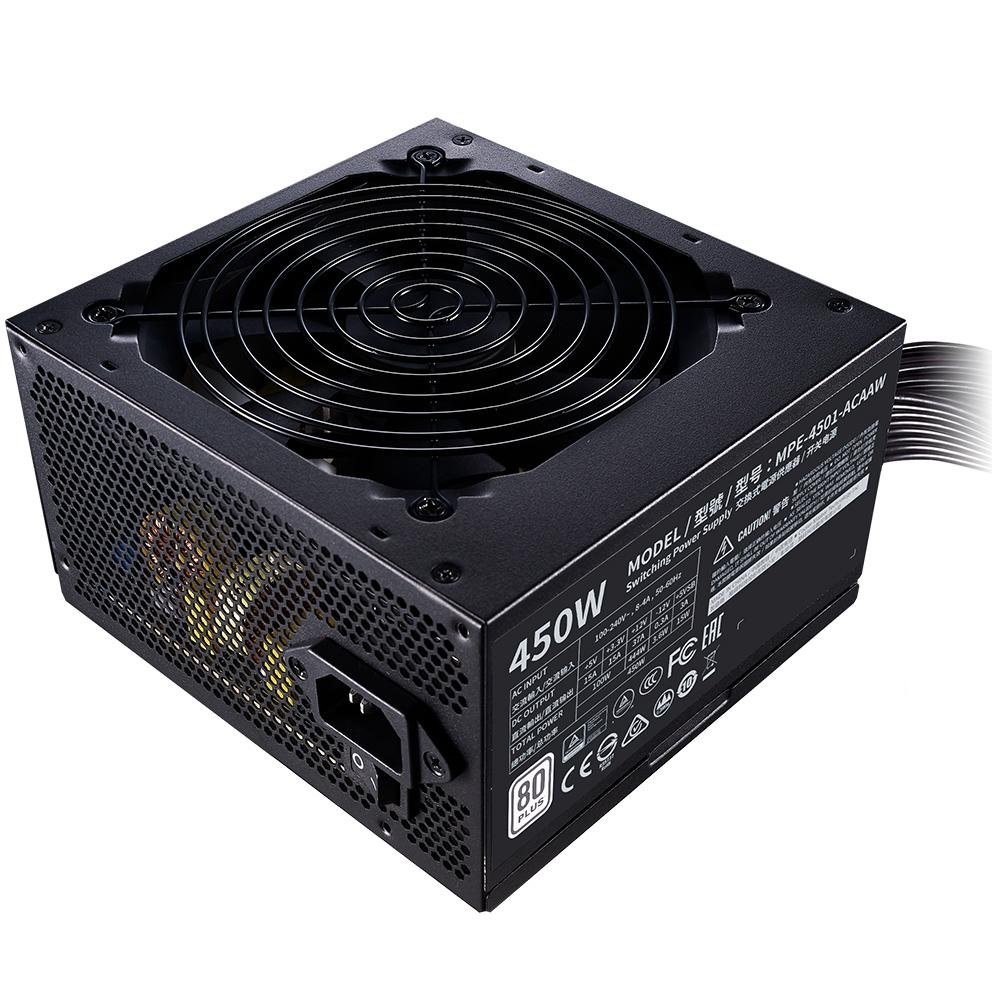 Fonte Cooler Master MWE White V2 450W, 80 Plus White - MPE-4501-ACAAW-BR