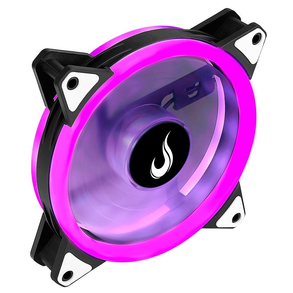 Cooler Fan Rise Mode Galaxy Motherboard, 120mm, RGB, Preto - RM-MB