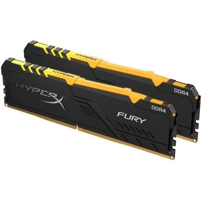 HYPERX FURY DDR4 16GB メモリー 2枚セット memoria-hyperx-fury-rgb-16gb-
