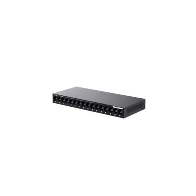 Switch Tenda TEG1016M, 16 Portas, Gigabit 10/100/1000Mbps, Mini Metal Case, Desktop/Wall-Mount, Preto - 60017668