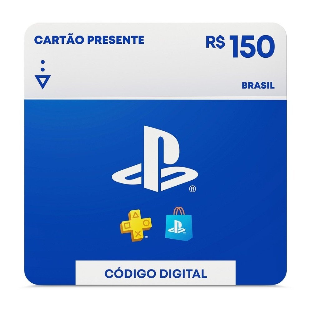 Kit Console Sony PlayStation Edição Digital + R$150 PlayStation Store + R$300 PlayStation Store Kit Console Sony PlayStation Edição Digital + R$150 PlayStation Store + R$300 PlayStation Store