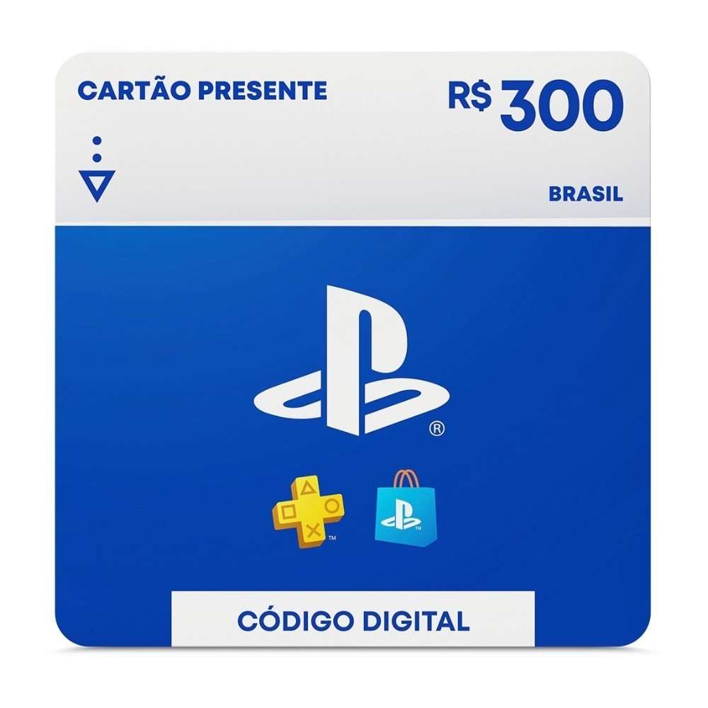 Kit Console Sony PlayStation Edição Digital + R$150 PlayStation Store + R$300 PlayStation Store Kit Console Sony PlayStation Edição Digital + R$150 PlayStation Store + R$300 PlayStation Store