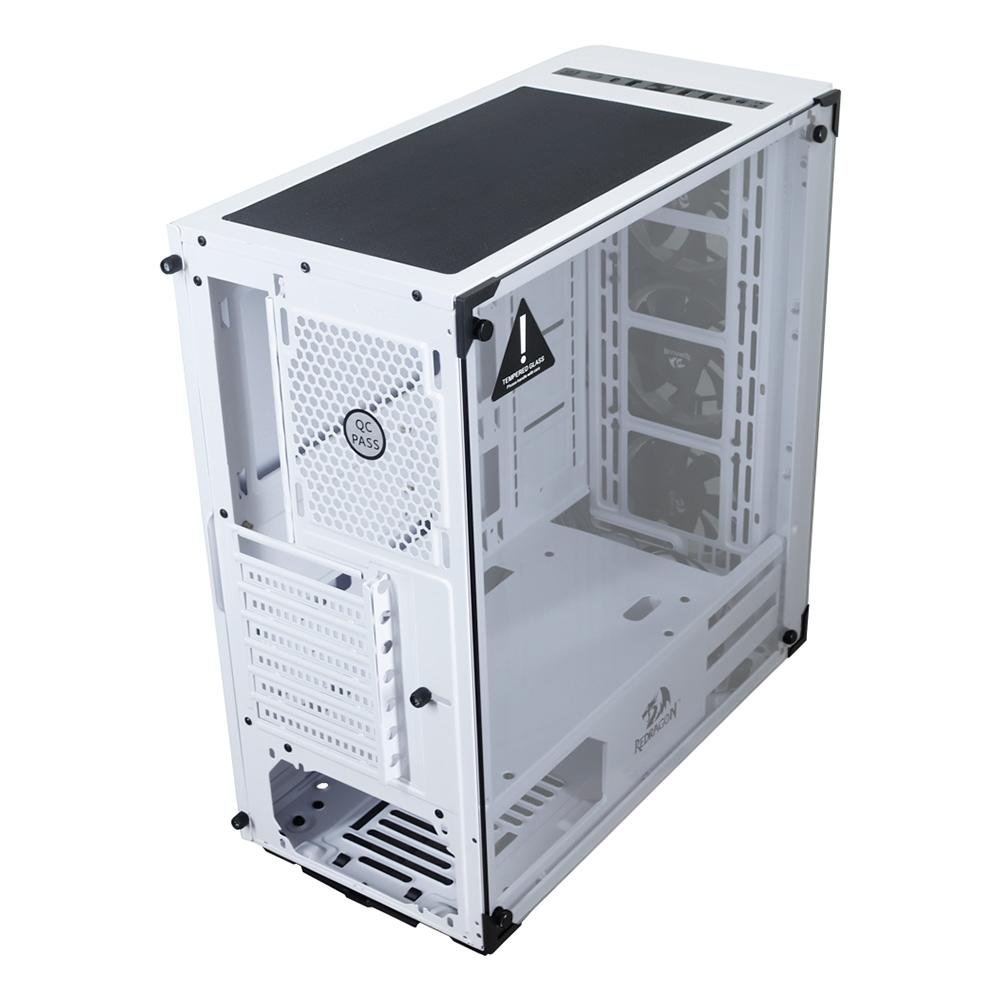 Gabinete Gamer Redragon Wheel Jack White, Branco