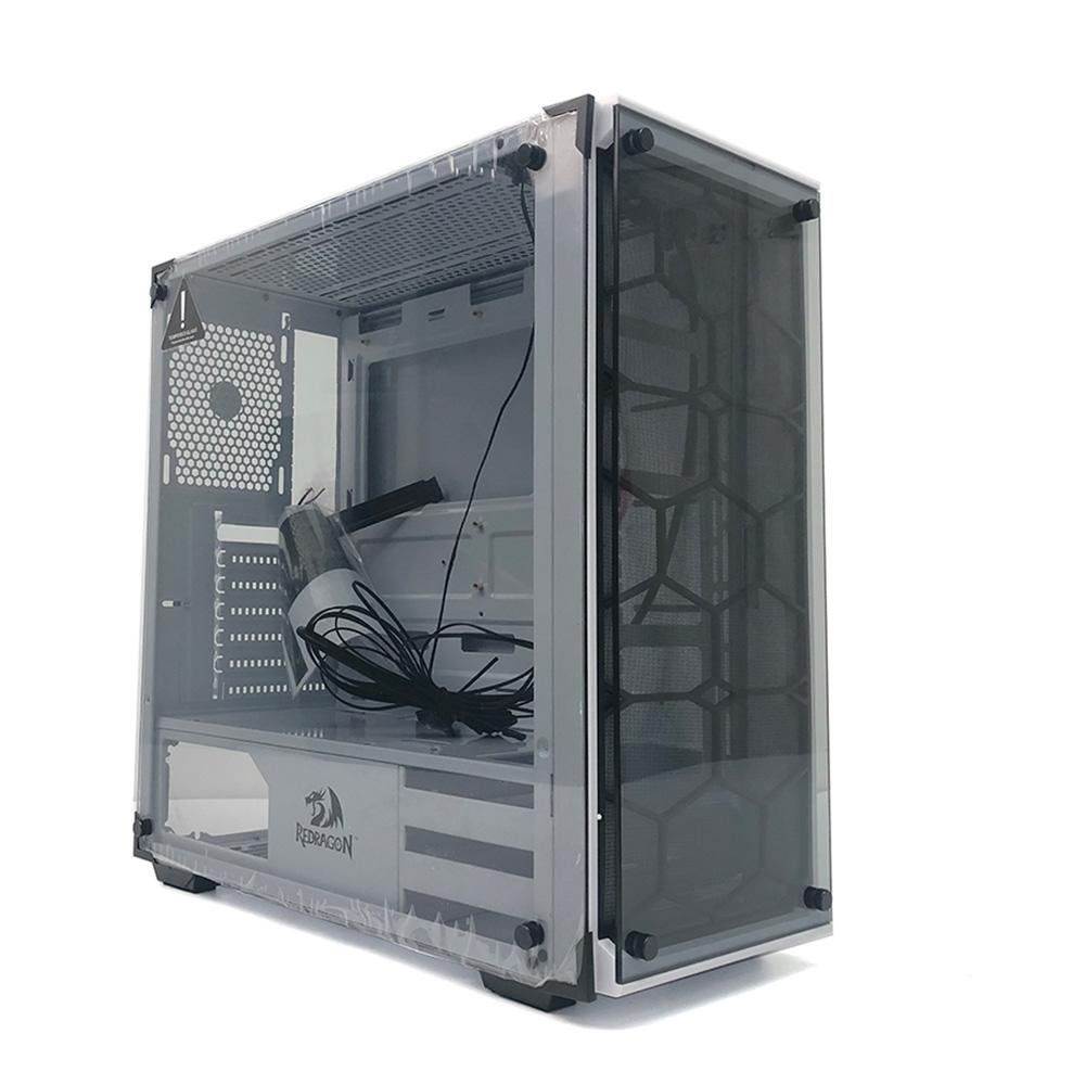 Gabinete Gamer Redragon Wheel Jack White, Branco