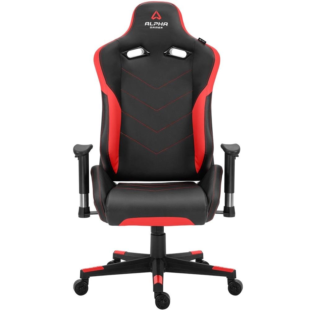 Cadeira Gamer Alpha Gamer Zeta, Até 120 Kg, Preto e Vermelho - AGZETA-BK-R