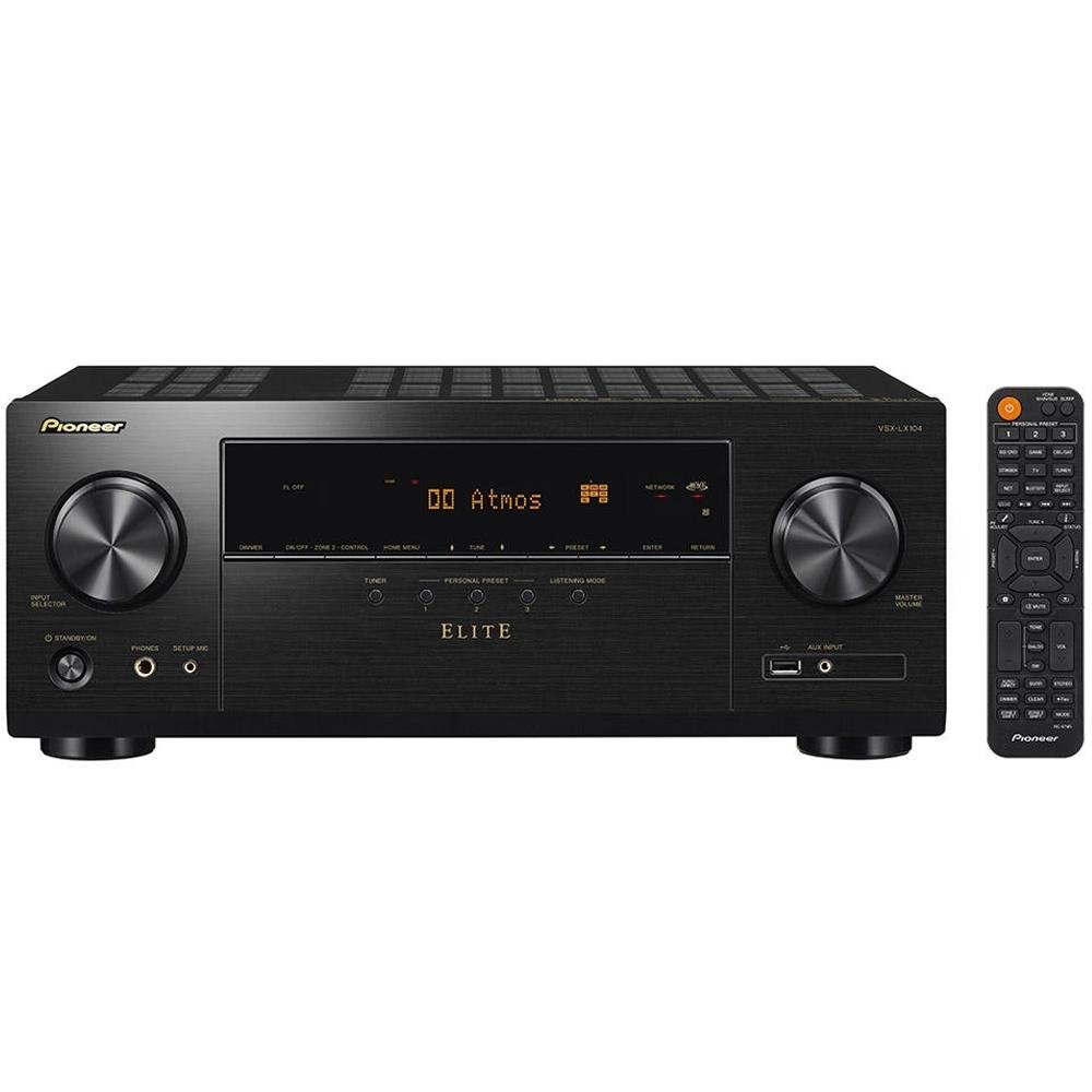 Receiver Pioneer Elite VSX-LX104 7.2ch 4K, 7 Canais - VSX-LX104 Receiver Pioneer Elite VSX-LX104 7.2ch 4K, 7 Canais - VSX-LX104