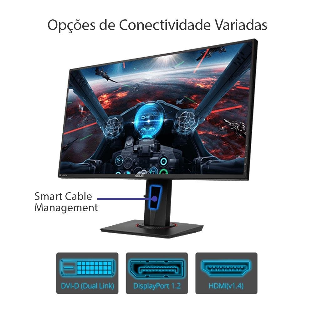 Monitor Gamer Asus 27' IPS, Wide, 144 Hz, Full HD, 1ms, Adaptive