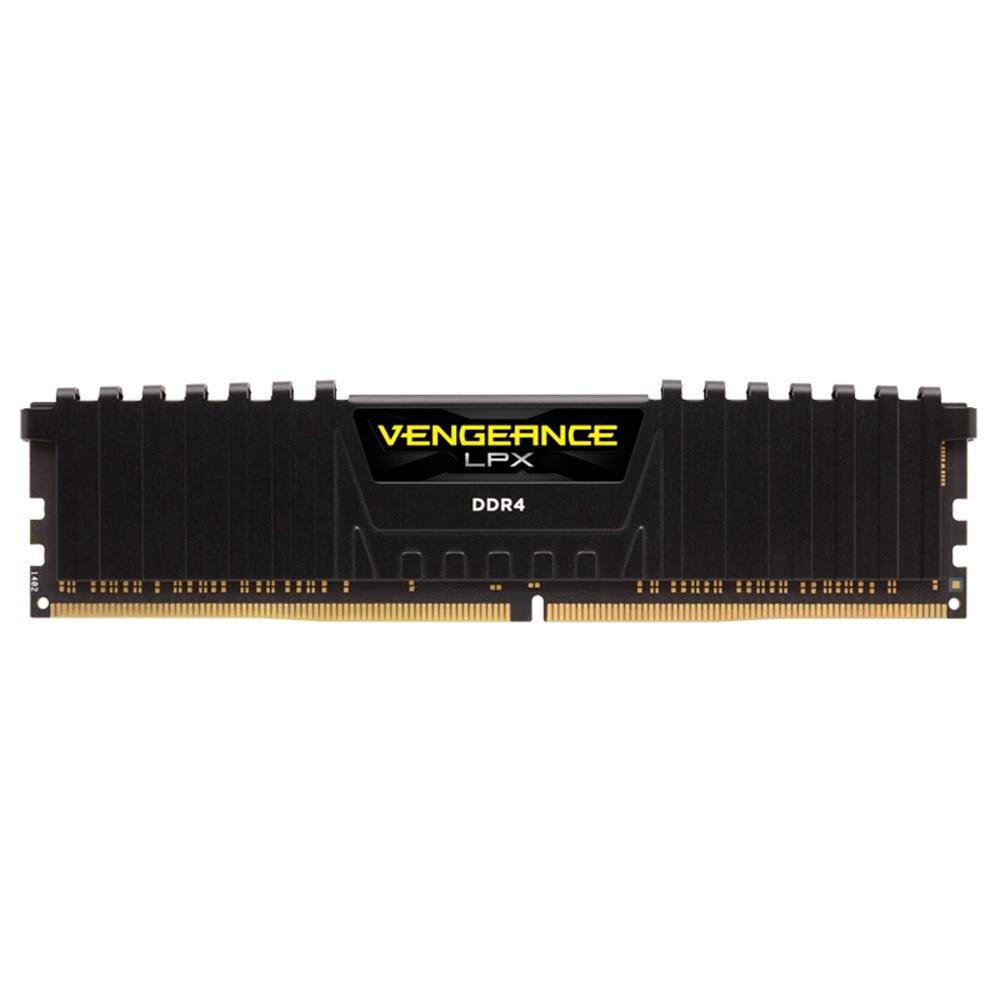 Memória RAM Corsair Vengeance LPX 16GB (2x8GB) 3200Mhz DDR4 C16 Ryzen Black - CMK16GX4M2Z3200C16 Memória RAM Corsair Vengeance LPX 16GB (2x8GB) 3200Mhz DDR4 C16 Ryzen Black - CMK16GX4M2Z3200C16